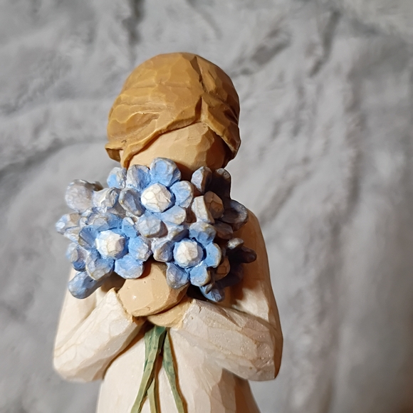 Willow Tree Figurine with Blue and Tan Accents - Picture 1 of 8